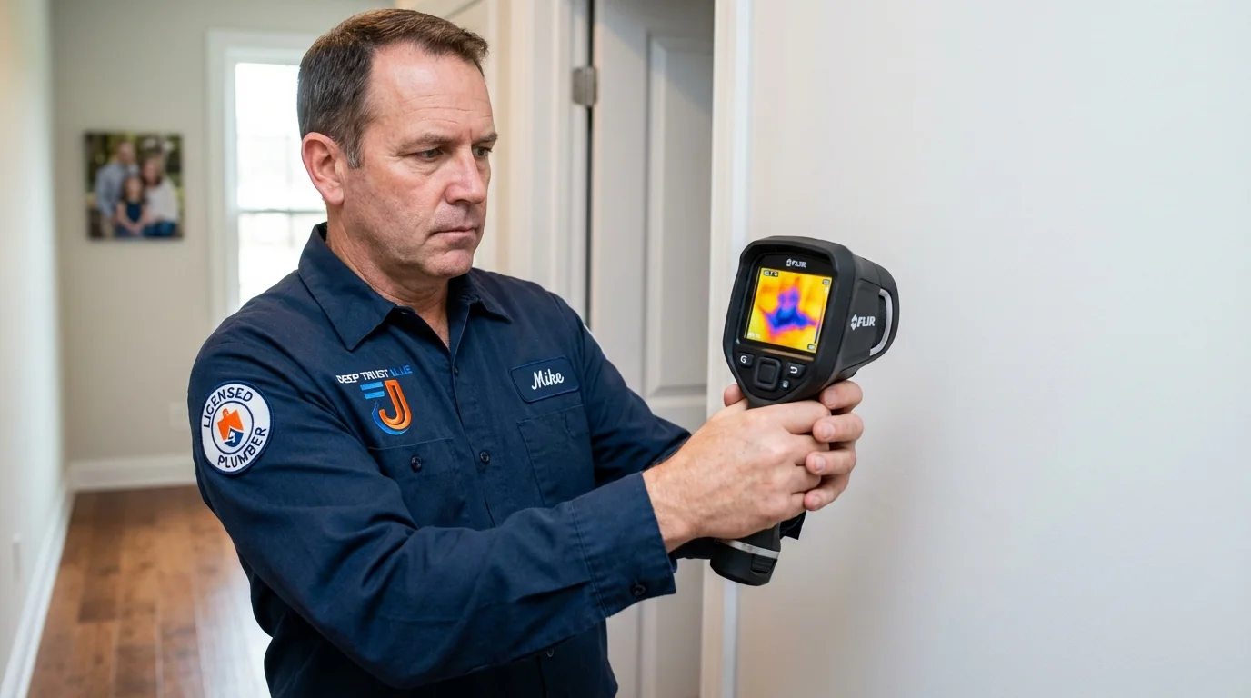 Thermal imaging leak detection by Johns Plumbing LLC in Webberville